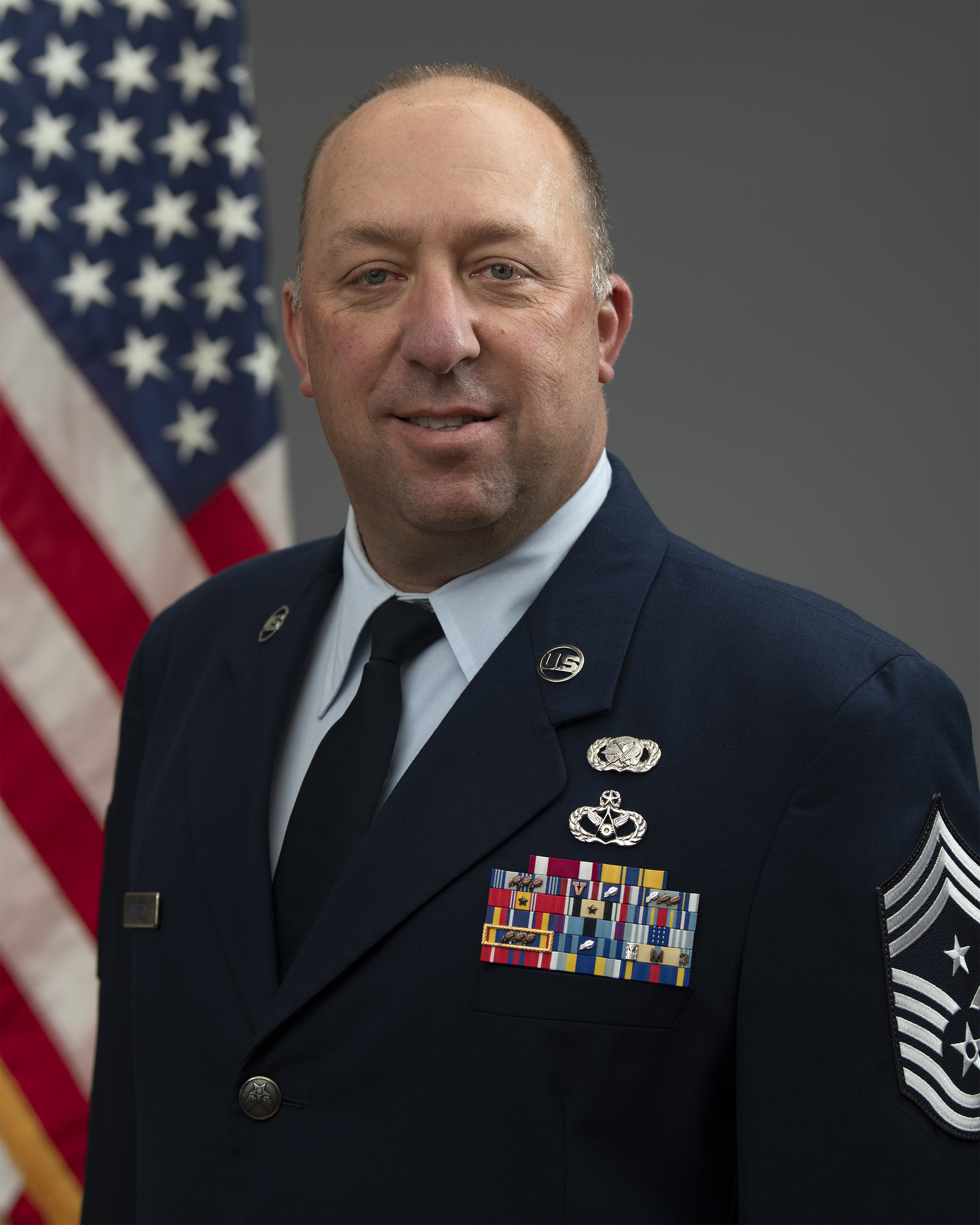 Official portrait of chief master sergeant Jeffrey Stebbins
